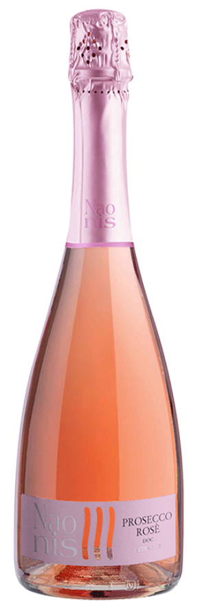 Prosecco Naonis Rosé 2024 Vini la Delizia, 75cl, Prosecco DOC Extra Dry, Glera (ehem. Prosecco), Pinot Noir