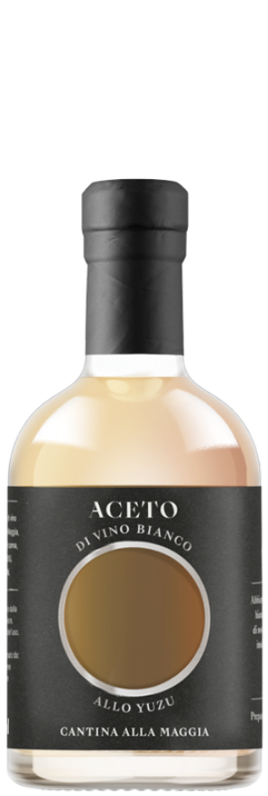 Aceto di vino bianco allo Yuzu Cantina alla Maggia, 25cl, Aceto di Vino Bianco  allo Yuzu
