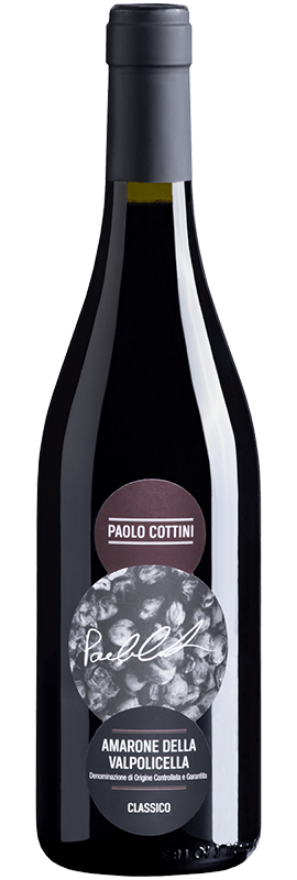 Amarone 2019 Paolo Cottini, 75cl, Amarone della Valpolicella DOCG, Corvina, Rondinella, Corvinone, Veneto