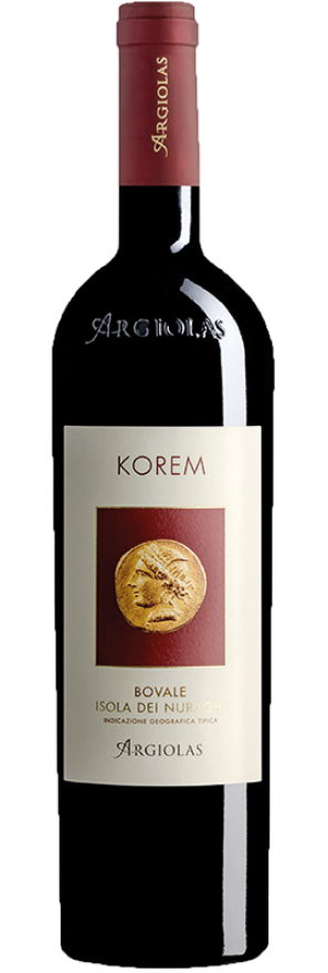 Korem 2022 Cantina Argiolas, 75cl, Isola dei Nuraghi IGT, Bovale, Carignan, Cannonau, Sardinien