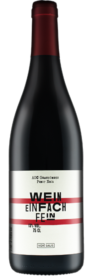 Wein einfach fein Pinot Noir 2024 von Salis, 75cl, AOC Graubünden, Pinot Noir, Gamaret, Graubünden