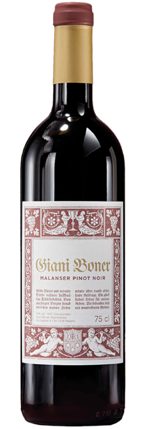 Malanser Pinot Noir 2021 Giani Boner, 75cl, AOC Graubünden, Pinot Noir, Graubünden
