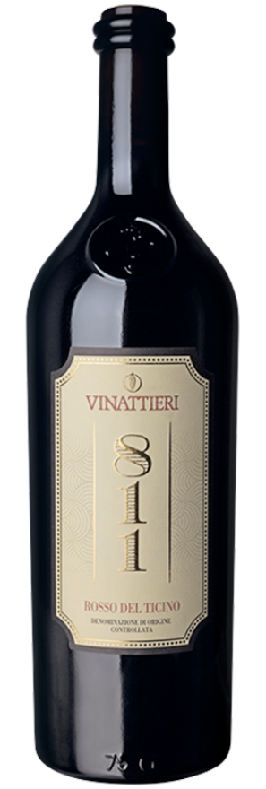 811 Rosso del Ticino 2022 Vinattieri, 75cl, Ticino DOC, Merlot, Petit Verdot, Cabernet Franc, Tessin