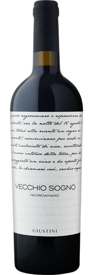 Negroamaro Vecchio Sogno 2024 Tenuta Giustini, 75cl, Salento IGP, Negroamaro, Apulia