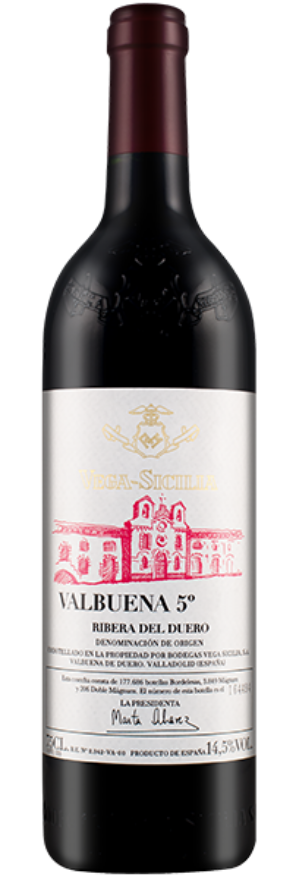 Valbuena 5 años 2021 Bodegas Vega Sicilia, 75cl, Ribera del Duero DO, Tempranillo, Merlot, Malbec, Ribera del Duero