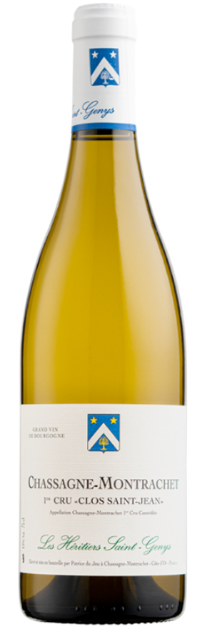 Chassagne-Montrache Saint Jean 2022 Saint Genys, 75cl, Chassagne-Montrachet Blanc 1er Cru, Chardonnay, Burgund