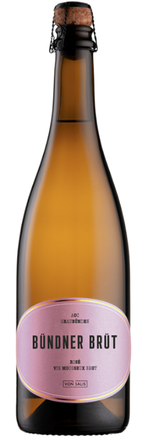 Bündner Brüt Rosé 2025 von Salis, 75cl, Vin Mousseux, AOC Graubünden, Pinot Noir