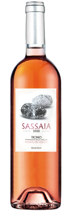 Sassaia Rosato 2025 Vinattieri, 75cl, Ticino DOC, Merlot, Tessin
