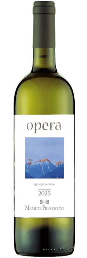 Opera Bianco 2025 Mamete Prevostini, 75cl, Alpi Retiche IGT, Chardonnay, Sauvignon Blanc, Pinot Blanc, Incrocio Manzoni, Valtellina