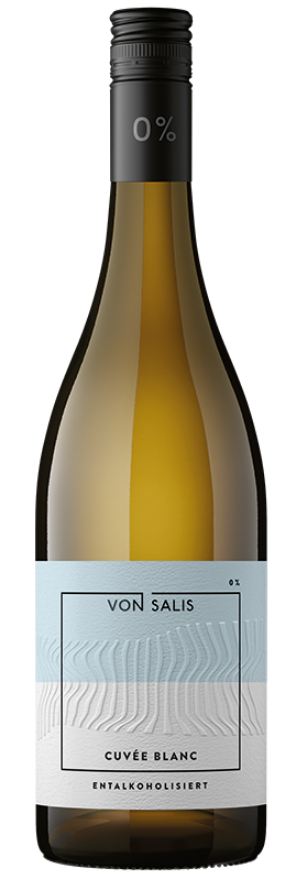 Cuvée Blanc von Salis 0%, 75cl, Entalkoholiserter Wein, Schweiz, Muscaris, Pinot Blanc, Graubünden