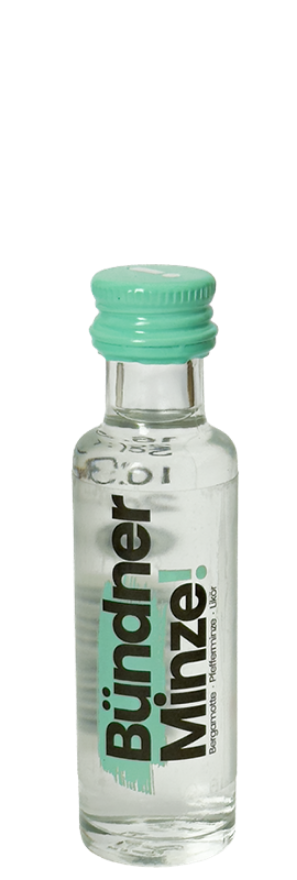 Bündner Minze Likör 16.5°, Pack, 25x2cl